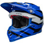 Bell MX 2024 Moto-9S Flex Adult Helmet (Banshee Blue/White) Front Left