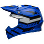 Bell MX 2024 Moto-9S Flex Adult Helmet (Banshee Blue/White) Side Left