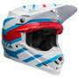 Bell MX 2024 Moto-9S Flex Adult Helmet (Banshee White/Red) Front Right