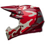 Bell MX 2024 Moto-9S Flex Adult Helmet (Ferrandis Merchant Red/Silver) Side Left