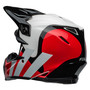 Bell MX 2024 Moto-9S Flex Adult Helmet (Hello Cousteau Stripes White/Red) Back Left
