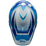 Bell MX 2024 Moto-9S Flex Adult Helmet (Rail Blue/White) Top