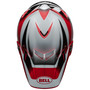 Bell MX 2024 Moto-9S Flex Adult Helmet (Rail Red/White) Top