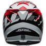 Bell MX 2024 Moto-9S Flex Adult Helmet (Rail Red/White) Back