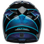 Bell MX 2024 Moto-9S Flex Adult Helmet (Sprite Black/Blue) Back