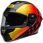 Bell Street 2024 Race Star Flex DLX Adult Helmet (Offset Black/Red) Front Left