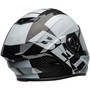 Bell Street 2024 Race Star Flex DLX Adult Helmet (Offset Black/White) Back Right