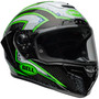 Bell Street 2024 Race Star Flex DLX Adult Helmet (Xenon Black/Kryptonite) Front Right