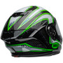 Bell Street 2024 Race Star Flex DLX Adult Helmet (Xenon Black/Kryptonite) Back Right