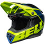 Bell MX 2024 Moto-10 Spherical Mips Adult Helmet (Sliced Retina/Blue) Front Left