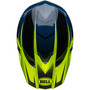 Bell MX 2024 Moto-10 Spherical Mips Adult Helmet (Sliced Retina/Blue) Top