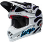 Bell MX 2024 Moto-9S Flex Adult Helmet (Slayco 24 White/Black) Front Left