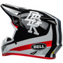 Bell MX 2024 MX-9 Mips Adult Helmet (Twitch DBK 24 Black/White) Back Left