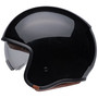 Bell Cruiser 2024 TX501 Adult Helmet (Solid Black) Side Left with Visor