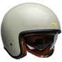Bell Cruiser 2024 TX501 Adult Helmet (Vintage White) Front Right with Visor