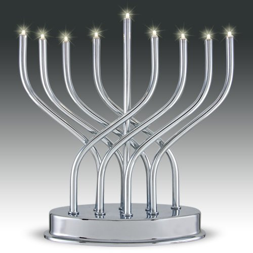 Battery Operated LED Menorah Yussel's Place Jewish Gifts and Judaica