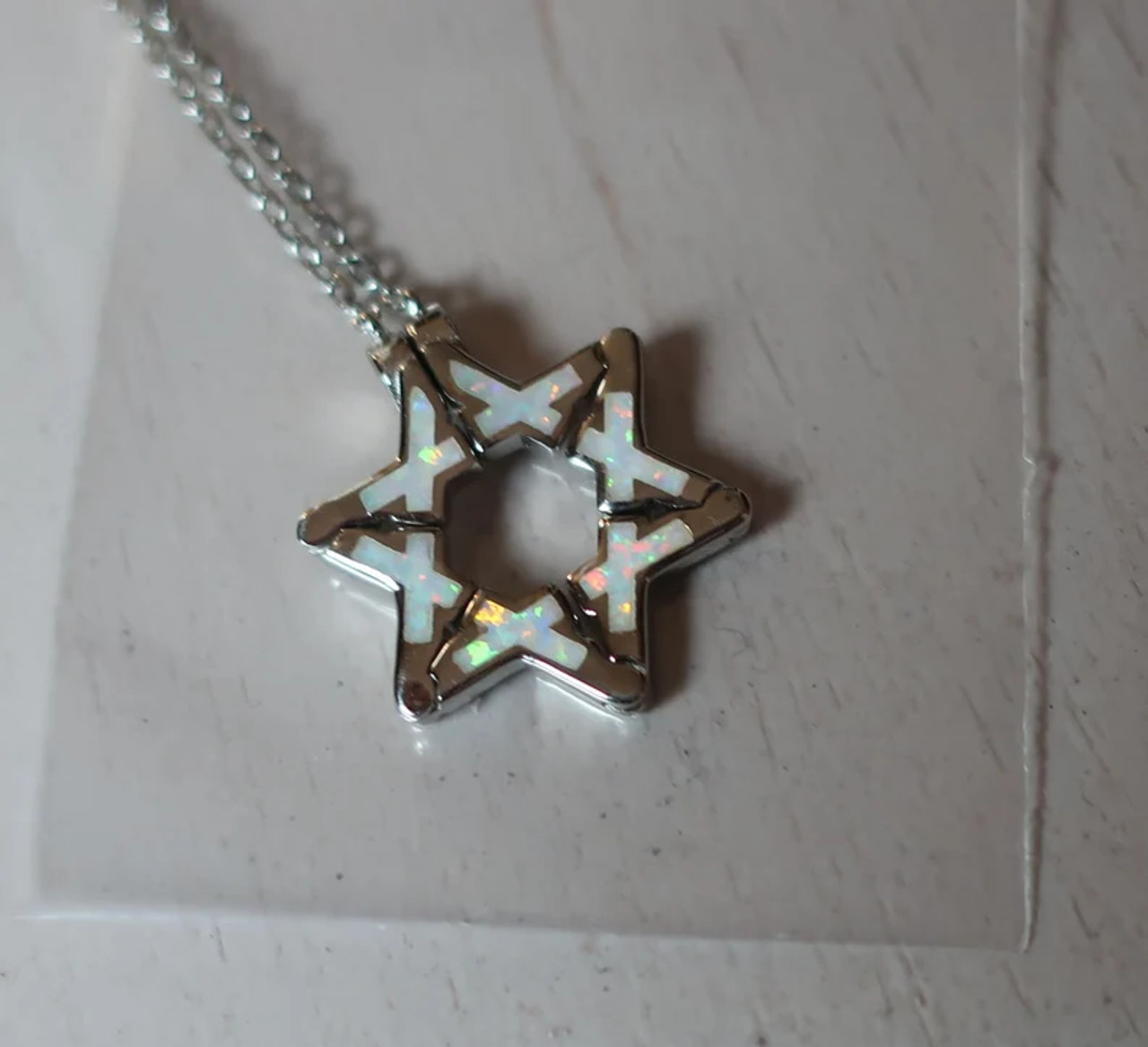 Silver Butterfly Jewish Star of David Pull Apart Necklace, Boho Modern  Necklace - Etsy