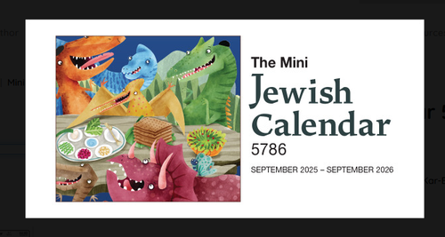 Mini Pocket Jewish Calendar 5786 2025-26