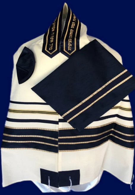 Michal Blue & Gold Tallit Set