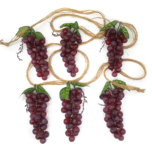 Red Grape Cluster Garland Red Grape Cluster Garland
