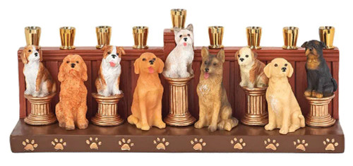 Zoey and Friends Polyresin Menorah