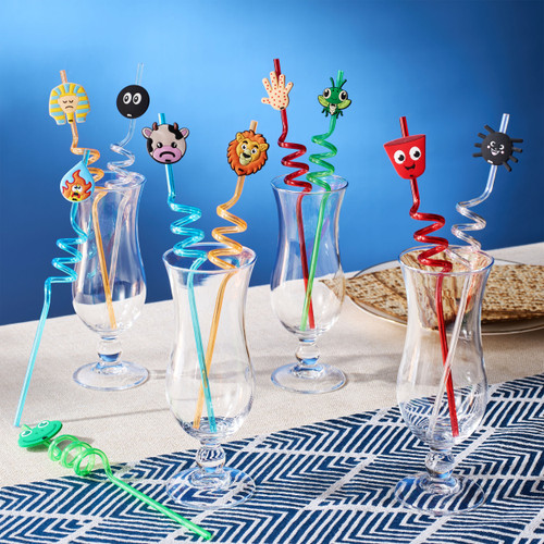 Ten Plagues Straw Set