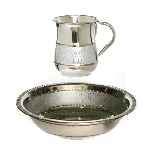 Stainless Steel Wash Cup And Bowl Set