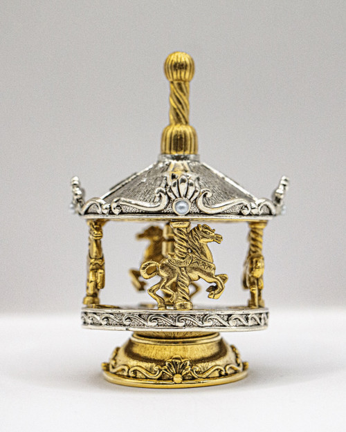 Carousel Dreidel - Gold and Silver