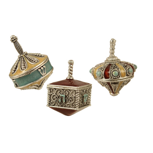 Miniature Dreidel Set