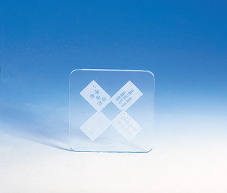 Etched Glass Mah Jongg Themed Coasters - Set Of 4