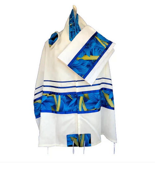 Blue Floral (AKA Hawaii 5-0) Tallit Set