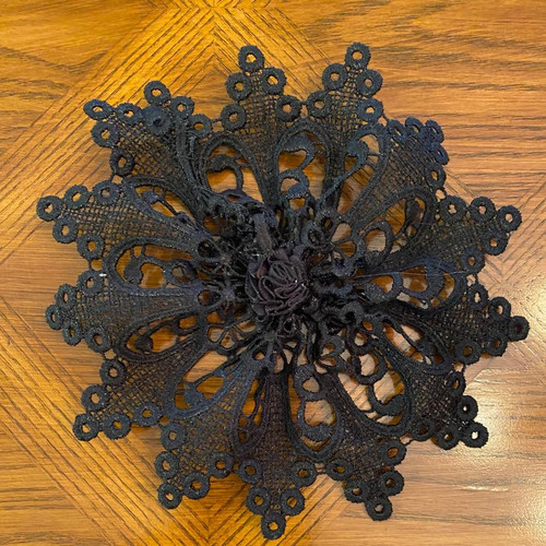 Black Lace Chapel Hat