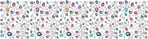 Heat Resistant PVC Table Runner - Colorful Pomegranates