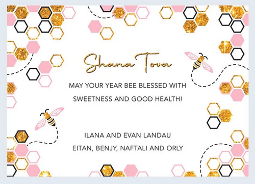 Bee Sweet New Year Card