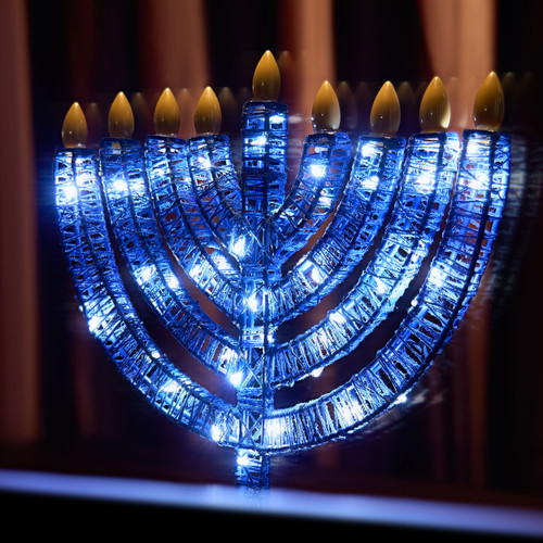 Light Up Menorah Decoration