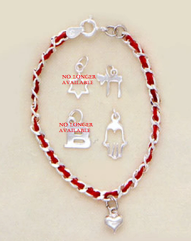 Red Bendel Bracelet With Charm