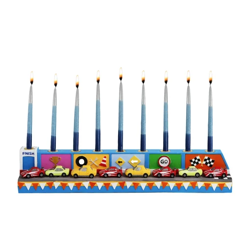 Start Your Engines...Racetrack Menorah