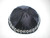 Satin Geometric Border  Kippah - Black