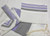 Gabrieli Silk White Background with Varigated Purple Tallit Set