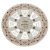 "Rosh Hashana" Simanim Glass Plate - Orange Pomegranates Design