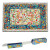 Yair Emanuel Oriental Handpainted Wood Challah Board and Knife