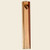 Gary Rosenthal Studio Wood Mezuzah With Brass Inlay