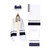 "Ramat Gan 2" Tallit Set - Deep Navy Stripes