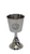 Nickel Plated Kiddush Cup With Engraved Star Of David