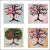 4 Tree Of Life Marble Coasters