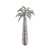 Pewter Palm Tree Mezuzah