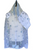 Michal Baby Blue Floral Organza Tallit Set