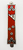 Pewter Mezuzah with Burgundy/Red Enamel