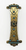 Brass Curlicue Mezuzah - Turquoise Stones
