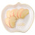 Rippled Glass Apple Plate
